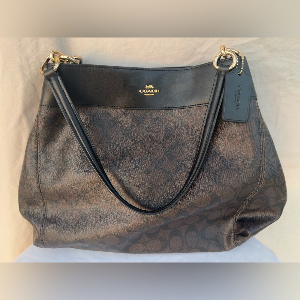 Coach Lexie Shoulder Bag - black and brown